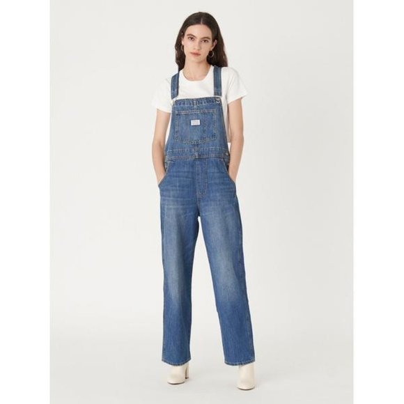 Levi's On Hiatus Vintage Overalls Medium Wash - Picture 13 of 15